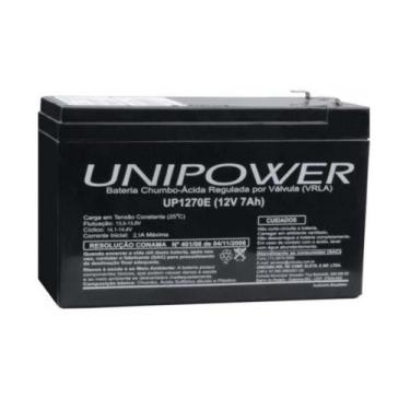 Imagem de Bateria Interna Selada para Nobreak 12V 7A UP1270E Unipower