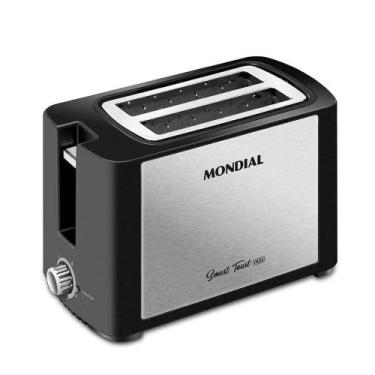 Imagem de Tostador Pães 220V Preto/Inox - Mondial, Preto e Inox, 220V