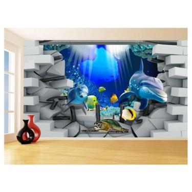 Imagem de Papel Para Piso De Porcelanato Liquido Água 3,5M Flr20 - Você Decora