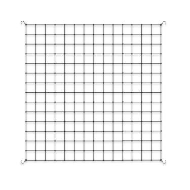 Imagem de AC Infinity Rede de treliça de barraca de crescimento de 5 x 5 m, rede elástica resistente com ganchos de aço, suporte de escoamento hidroponia flexível para barracas de crescimento, jardinagem e horticultura