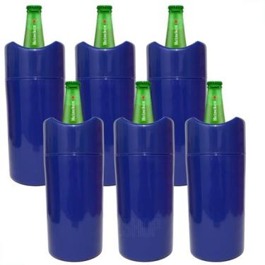 Imagem de Porta Garrafa Térmico 600ml Camisinha Para Cerveja Kit 6 unidades - Lz