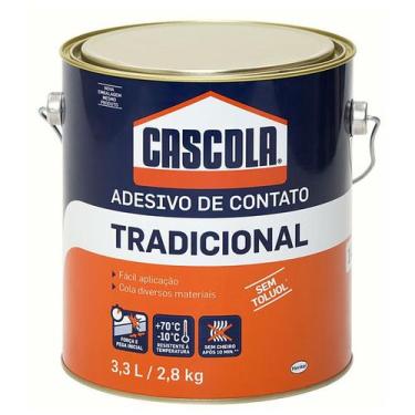 Imagem de Cola Contato Cascola Tradicional Sem Toluol 2,8kg Cascorez Kit C/2