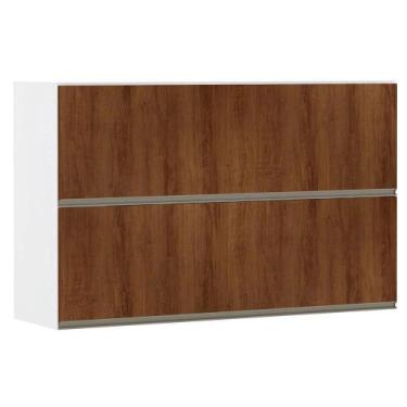 Imagem de Armário Perola Basculante Duplo 120 cm 2 Portas Luciane - Luciane Move