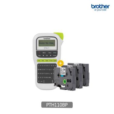 Imagem de Combo Rotulador Eletrônico  Pth110 Brother+ 3 Fitas Tze231, BROTHER