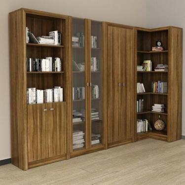 Imagem de Kit 4 Armários Multiuso de Escritório com 6 Portas - Espresso Móveis