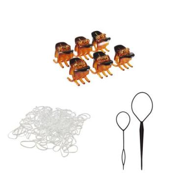 Imagem de Kit elastico tranparente agulha magica mini prendedor - MARCO BONI