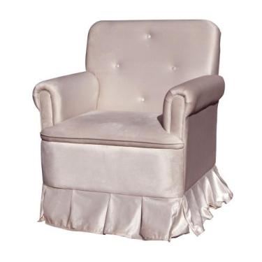 Imagem de Poltrona Para Amamentação Com Balanço Para Mãe e Bebê Veludo - Estopar