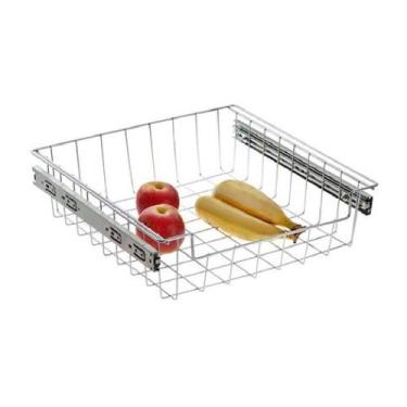 Imagem de 2865 Gaveta Fruteira Deslizante Baixa 370mm Cromado Schmitt 370x100x38