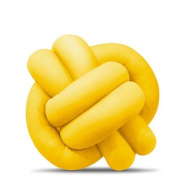 Imagem de Almofada Nó Nozinho Escandinavo  Decoração Luxo - Gabi Flor , Amarelo