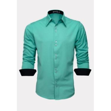 Imagem de Camisa Social Masculina Moda Maior Homens Plus Size - LORD FINESSE CAM