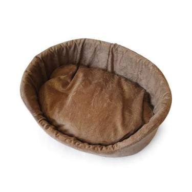 Imagem de Cama São Benedito Pet Europa Luxo Sued Marrom para Cães - Tamanho 2