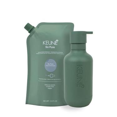 Imagem de Kit Keune So Pure Cool Shampoo Refil e Dispenser Frasco (2 produtos)