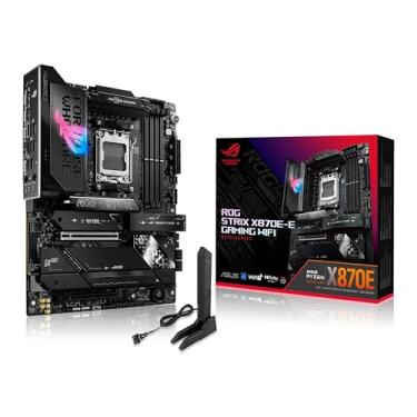 Imagem de ASUS ROG STRIX X870E-E GAMING WIFI - Placa-mãe ATX AMD X870 - 24 Portas USB - 4 Slots de Memória - 192 GB Máximo