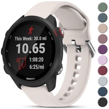 Imagem de Meliya Pulseiras de substituição para Garmin Forerunner 245/245 Music, 645/645 Music, 55/158, Venu 2 Plus/Venu Sq/Vivoactive 3/Vivomove - 20 mm