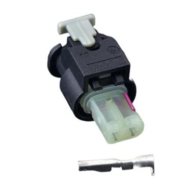 Imagem de Conector fêmea de 2 pinos à prova d'água automático 2-1718643-1 cabo de fiação automática conector de plugue elétrico 2112985