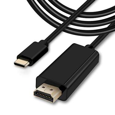 Imagem de KUYIA Cabo USB C para HDMI de 1,8 m, 4K, 60 Hz, Thunderbolt 3 para HDMI, compatível com MacBook Pro 2018 2019, iPad Pro, MacBook Air 2018, 2019, Surface Book 2, iMac ChromeBook Galaxy S9
