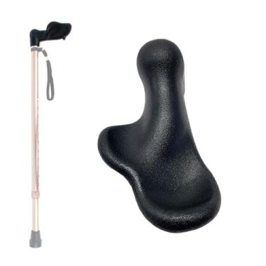 Imagem de Bengala ortopédica de substituição para bengala de caminhada serve para muleta de 2,5 cm de diâmetro para artrite, síndrome do túnel do carpo auxiliares de mobilidade (mão direita)