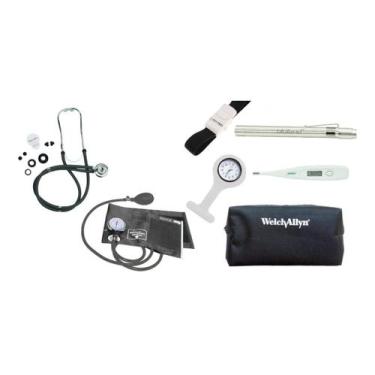 Imagem de Kit Acadêmico De Enfermagem Esfigmo E Rappaport Premium, Lanterna, Gar