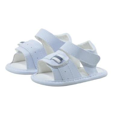 Imagem de Sapatinho de Bebê Bicho de Pé - Sandália Masculina - Sintético - Branc