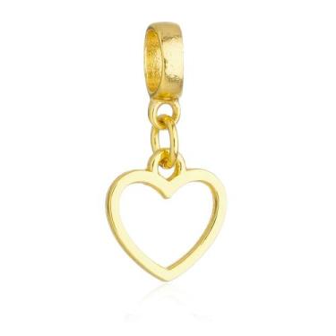 Imagem de Berloques Coração Amor Love Banhado a Ouro 18k - WORK SEMIJOIAS, Coraç