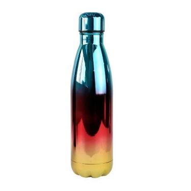 Imagem de Garrafa isotérmica em inox squeeze 500ml holográfica degrade - Show Ho