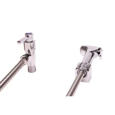 Imagem de Ducha Higiênica ABS Banheiro Registro Metal Cromada 1/4 - B2T