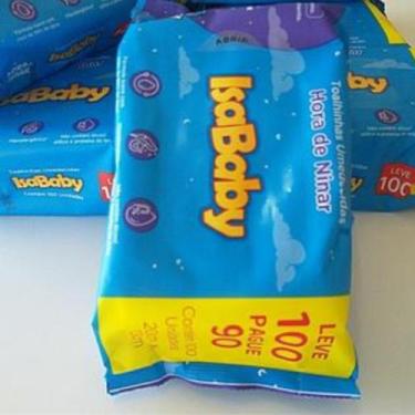 Imagem de Toalhas Lenços Umedecidos Infantil Hora de Ninar Com 100 Unidades Isab