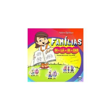 Imagem de Livro infantil em formato de prancheta para colorir: Famílias Silábica