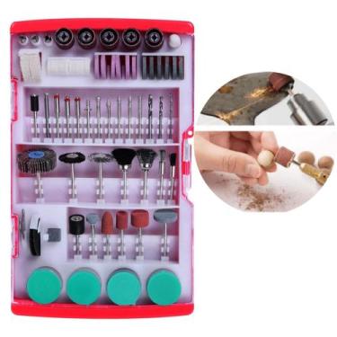 Imagem de Jogo De Acessórios P/ Micro Retífica 198 Peças De Acabamento Profissio