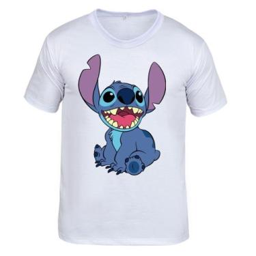 Imagem de Camisa Infantil Lilo Stitch Desenho Algodão Manga Curta - Cassio Henri