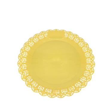Imagem de 5 Bandejas Redondas Suporte Para Bolos Doces 23cm - Deluma Plásticos, 