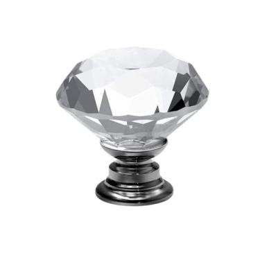 Imagem de Puxador Cristal Clássico 30mm Cromado - Mixso