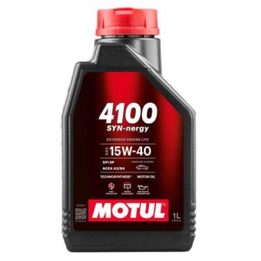 Imagem de Óleo de Motor Motul 4100 SYN-Nergy Semi Sintético 15W40 Api SP Renault