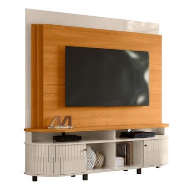 Imagem de Home Theater Daytona Tvs Até 65” Cinamomo Off White 651139 Ma