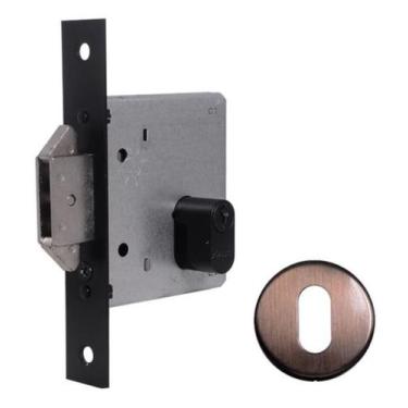 Imagem de Fechadura para portas de correr com bico duplo 1006 Antique Arouca