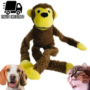 Imagem de Brinquedo para Cachorro Pelucia Macaco Pet Cães com Apito - Ringo