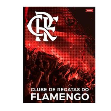 Imagem de 1 Caderno Anotações Escolar Brochura 96 Fls Pequeno Flamengo - Foroni