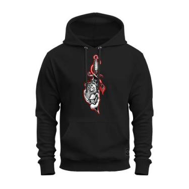 Imagem de Moletom Confortável Estampa Digital Flanelado Espada Tigre - Nexstar, 