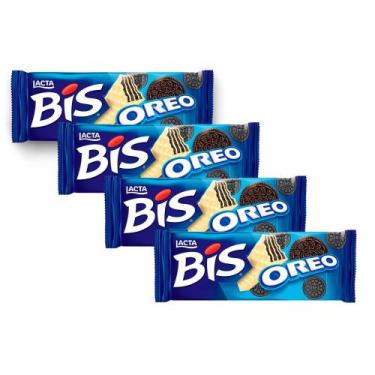Imagem de Kit 4 Chocolate Bis Lacta Oreo com 100,8g