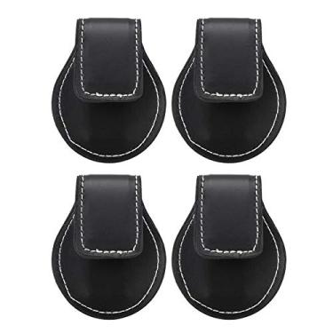 Imagem de Suporte para Giz de Piscina, Suporte para Giz para Taco 4 Peças de Couro PU Portátil Compacto Clipe para Giz de Bilhar Suporte para Giz para Taco de Piscina 7x6x3cm para Giz de