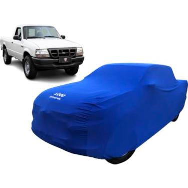 Imagem de Capa Camionete Ford Ranger 2000 Cab. Simples Tecido Helanca (Azul)