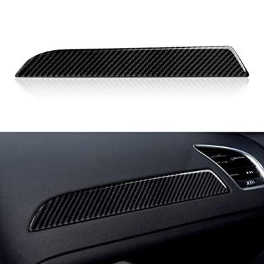 Imagem de BRMYL Decalques de painel de painel de carro Copilot para Audi A4 B8 2008-2015 acessórios adesivos interiores de fibra de carbono
