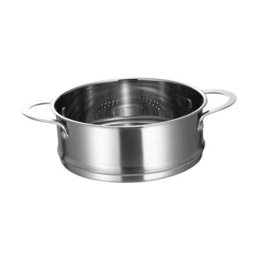 Imagem de Ｂｅｓｇａ Cesta de vaporizador para panela, substituição de vegetais, bolinho, cozinha redonda, vaporizador de alimentos com alças, Diâmetro 18cm