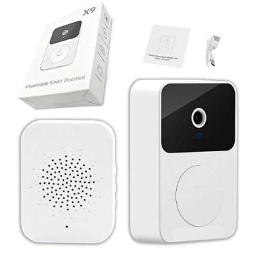 Imagem de Campainha Residencial Wifi Branco Áudio Tempo Real Externa Premium Viv