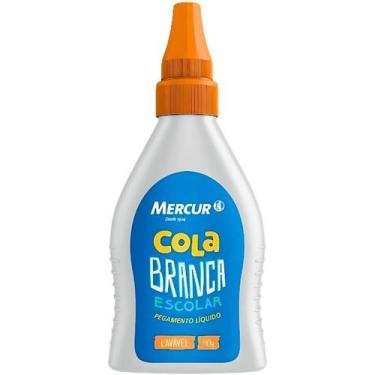 Imagem de Cola Escolar Branca Tubo 40g Artesanato Lavavel Mercur, Cola Tubo