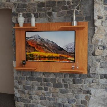 Imagem de Painel p/ TV 50 Pol Quartos Salas Cor Cerejeira Envio Rápido - Lucky S