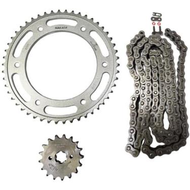 Imagem de Kit coroa e pinhão Honda Nxr 150 Bros 2002 a 2010 Nakata