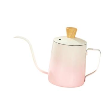 Imagem de IEUDNS Chaleira de Gotejamento 600 Ml com Bico de Pescoço de Ganso, Gradiente rosa