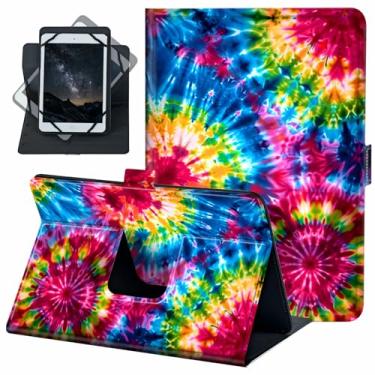 Imagem de ACWDMKH Capa universal para tablet Android 10 de 10,1 polegadas com rotação de 360 graus, capa fólio para iPad 9,7/10,2/10,5/Galaxy Tab 9-10,5 polegadas/Fire HD10 e mais tablet de 9,0 a 10,5