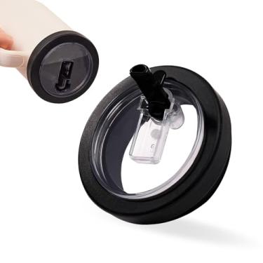 Imagem de Tampa Stanley de substituição Stanley de 1,134 g, tampa à prova de vazamento Stanley sem derramamento com copo de canudo Stanley Flip para Stanley ProTour, tampa removível reutilizável compatível com